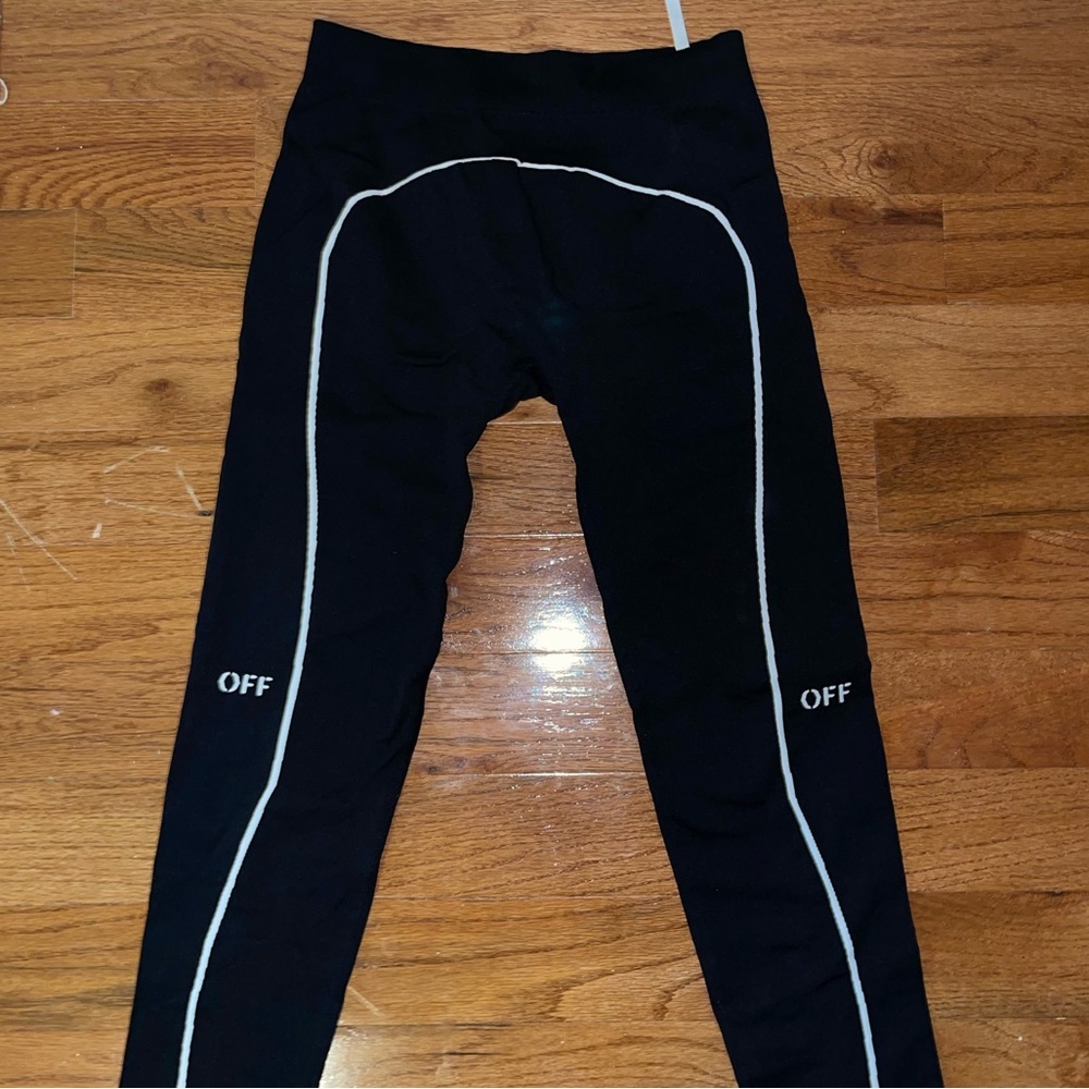 OFF-WHITE Two-tone Stretch Jersey Leggings